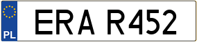 Trailer License Plate